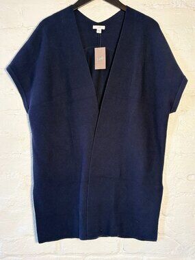 NWT J. Jill Sweater Poncho Cardigan - Navy Blue - Size S